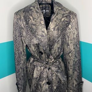 Snakeskin Print rain coat